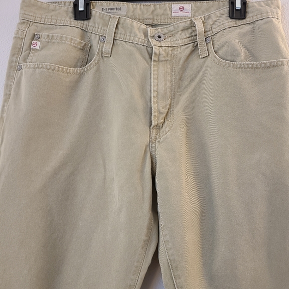 AG Adriano Goldschmied The Protégé Straight-Leg Pants in Cornsilk - Picture 4 of 12